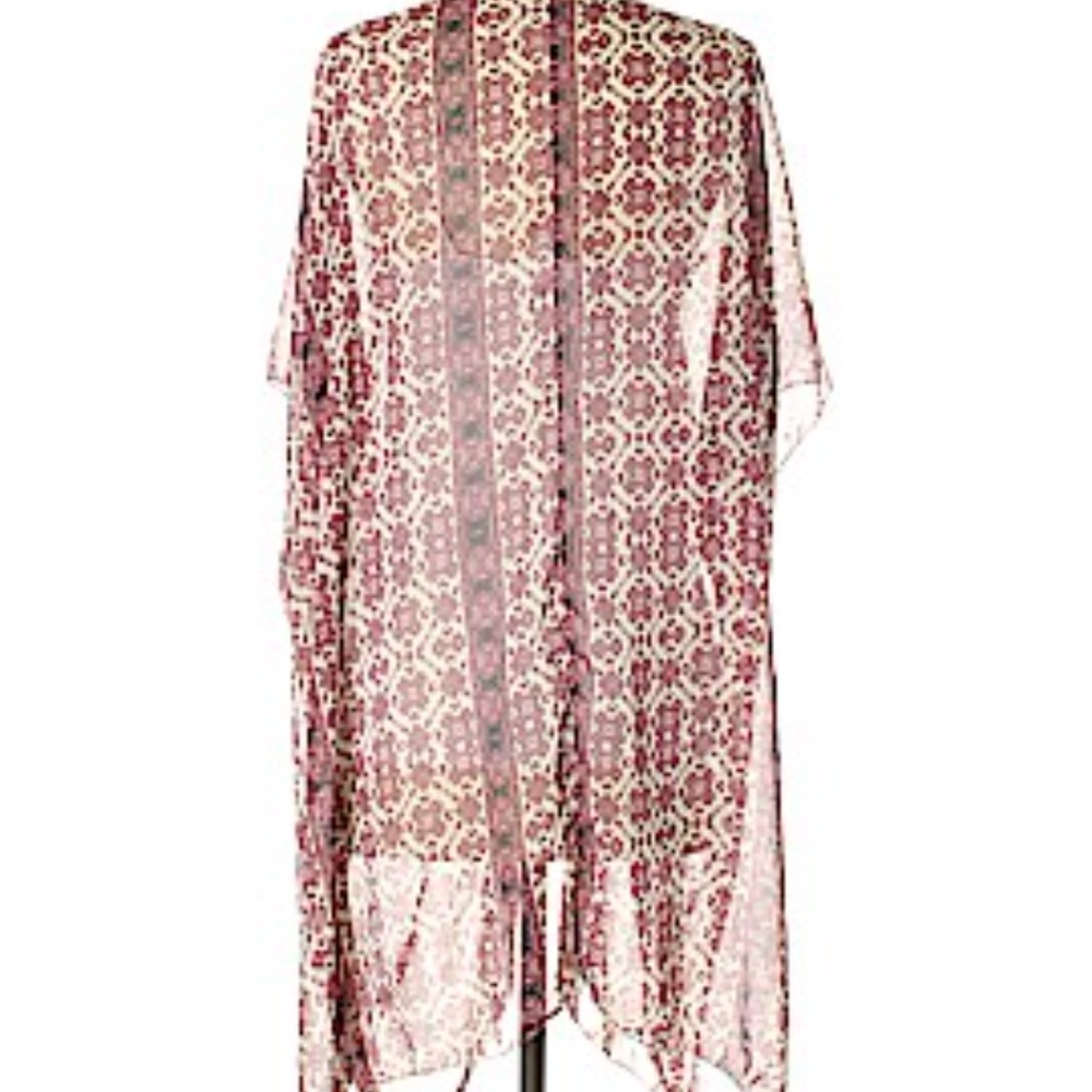 Brandy Melville Floral Boho Kimono OS - Picture 2 of 8